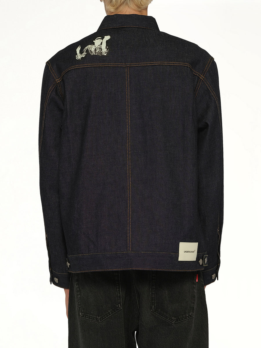 Mind Parasite Denim Jacket in Indigo