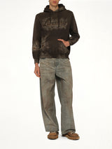 Luxuary Mud Paint Hoodie in Brown