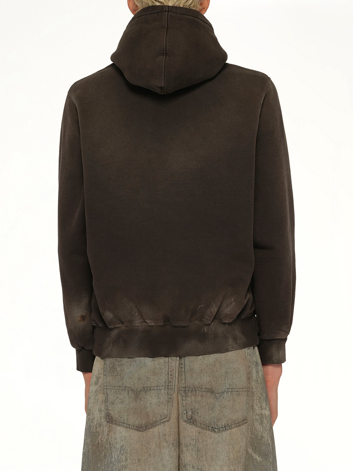 Luxuary Mud Paint Hoodie in Brown