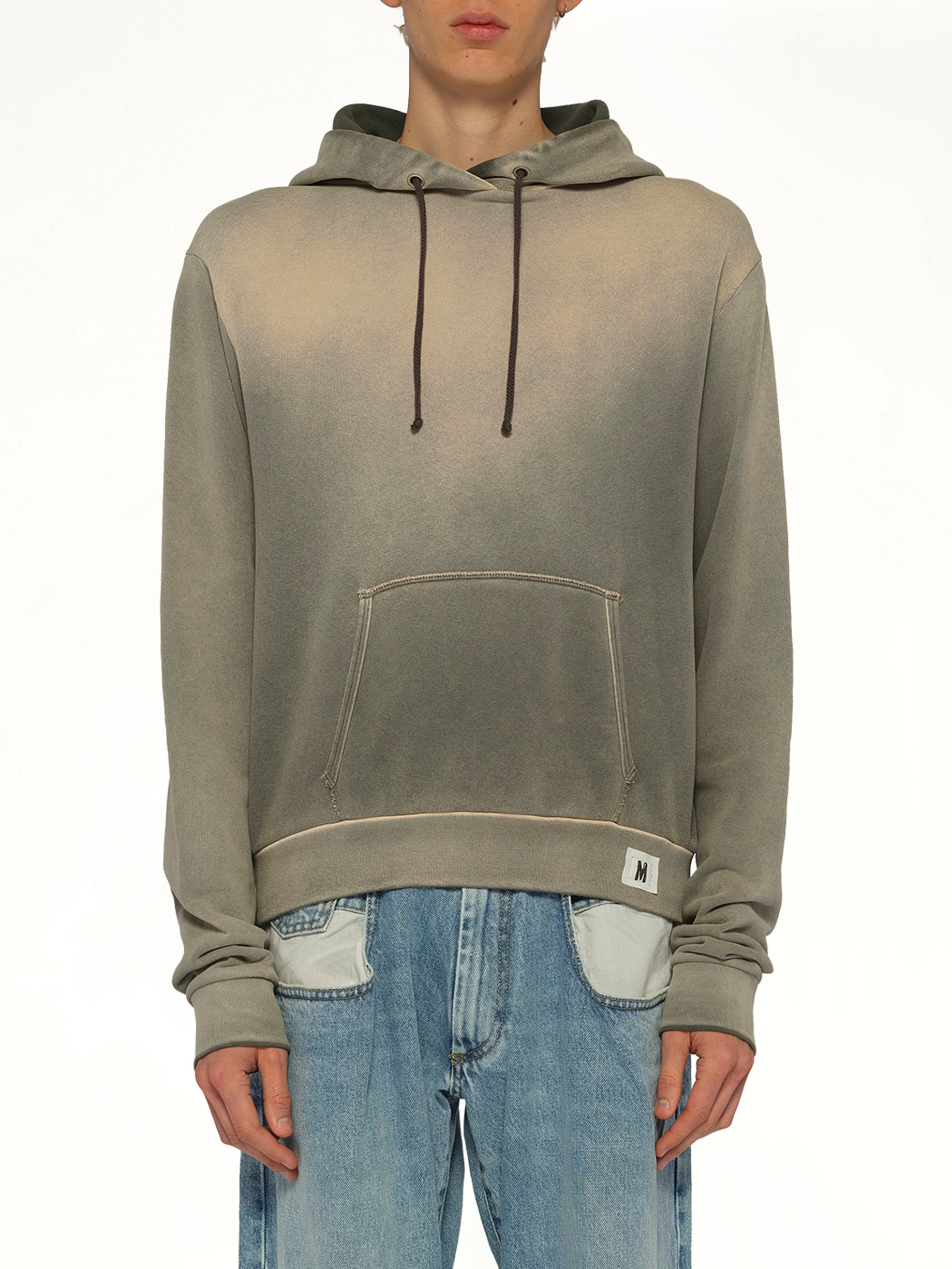 Overdyed Hoodie in Khaki