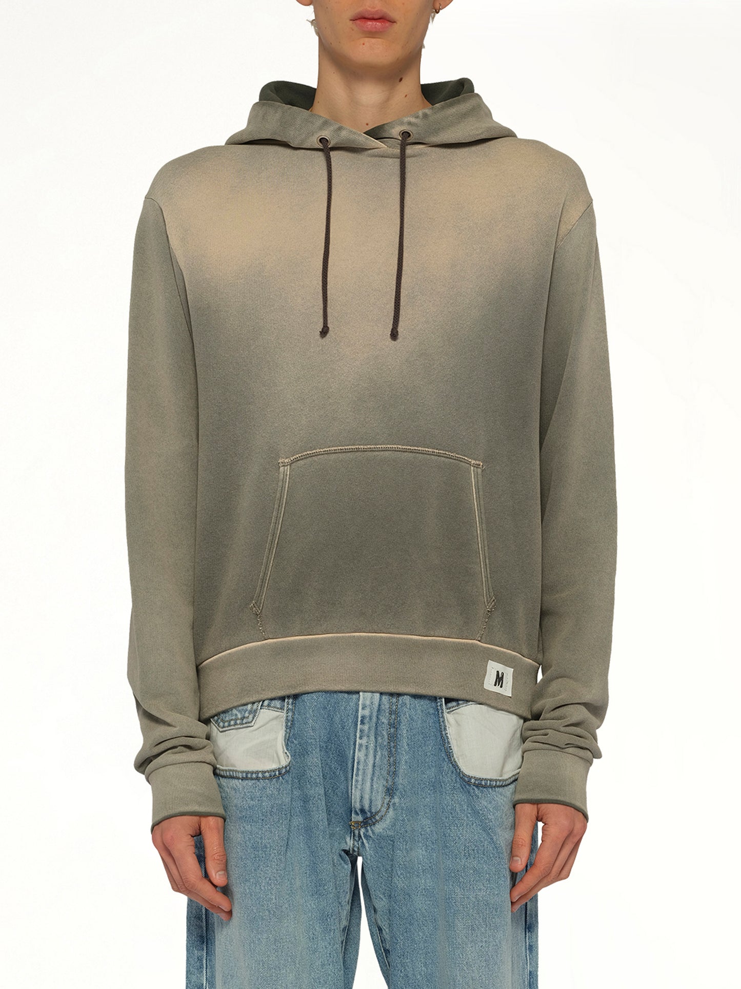 Overdyed Hoodie in Khaki