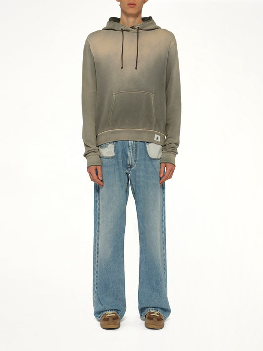 Overdyed Hoodie in Khaki