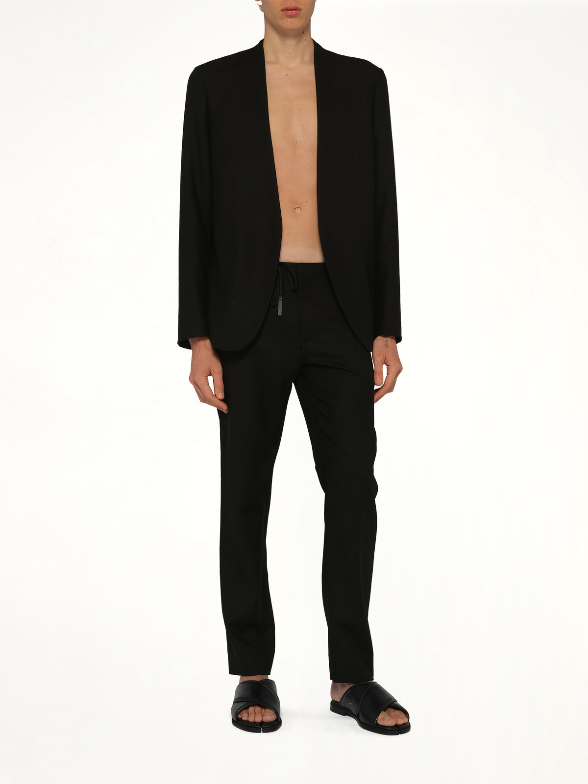 블랙 칼라리스 재킷