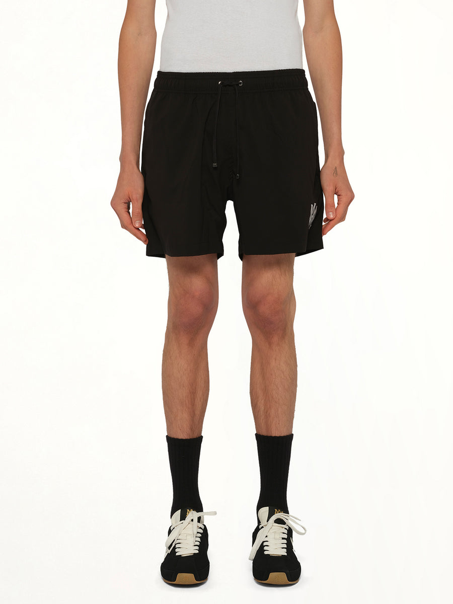 MA Core Logo Swim Trunk in Black