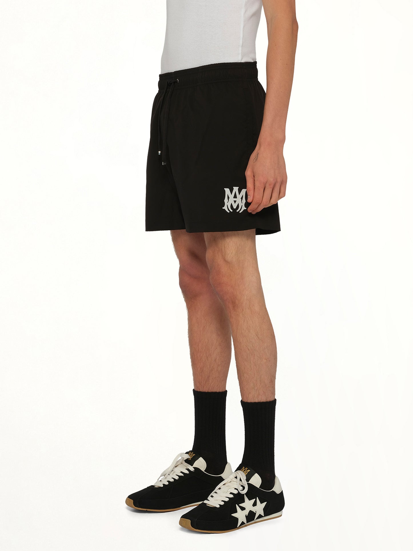 MA Core Logo Swim Trunk in Black