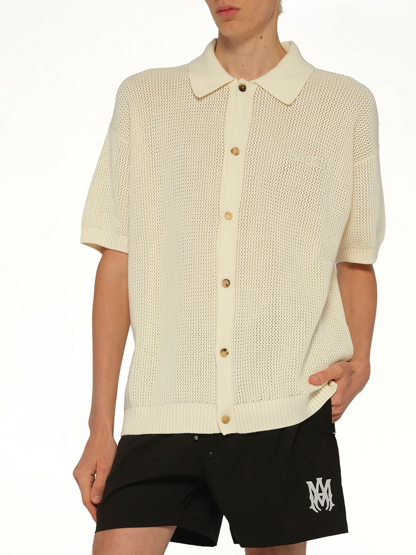 MA Core Logo Swim Trunk in Black