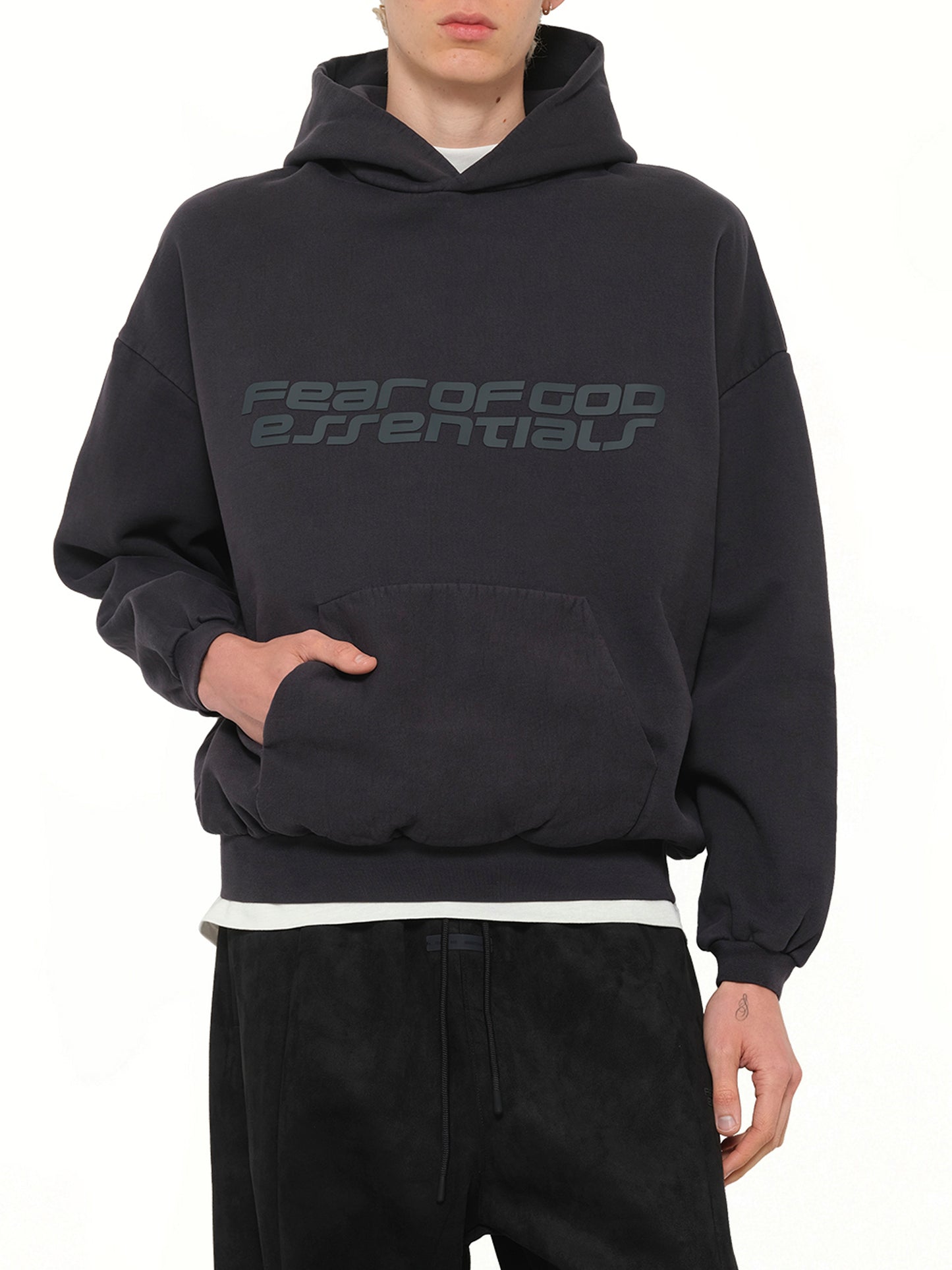 90's Hoodie in Vintage Black