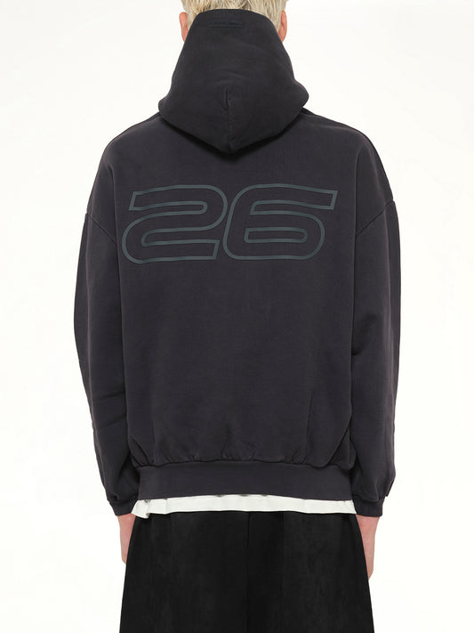 90's Hoodie in Vintage Black