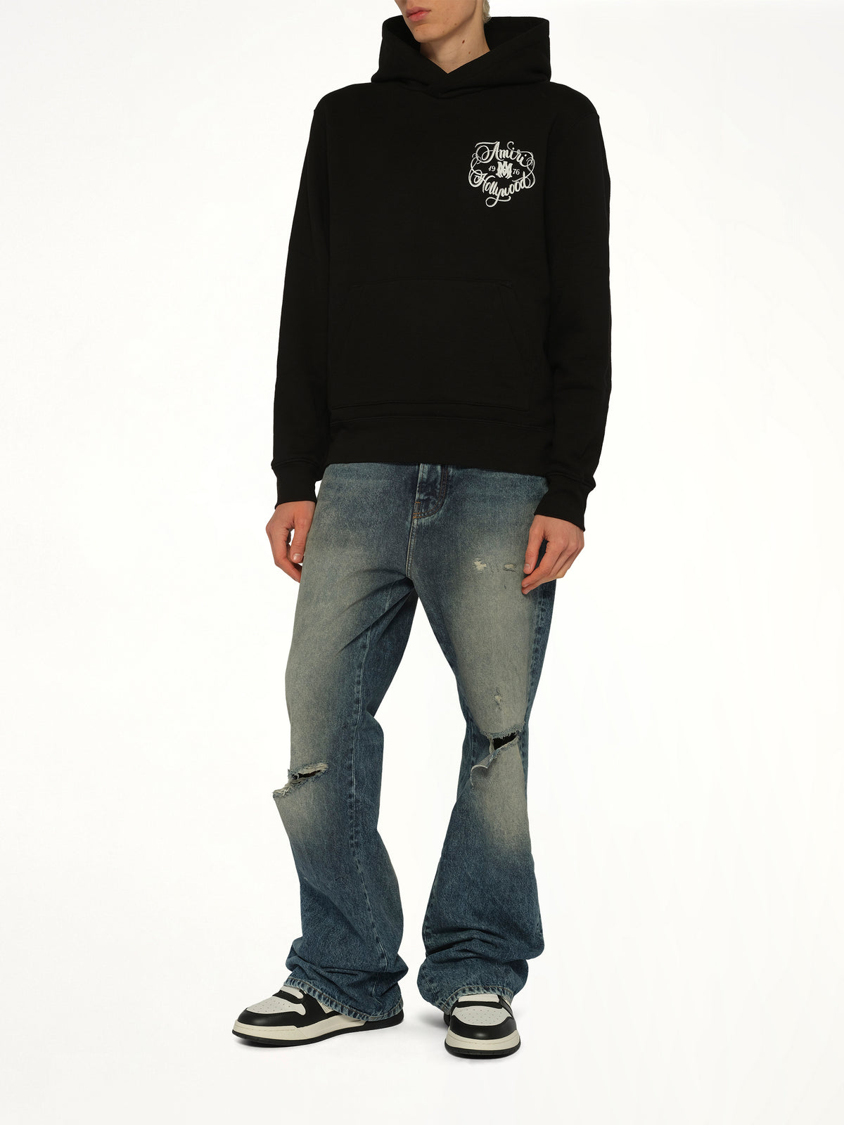 Amiri Hollywood Hoodie in Black