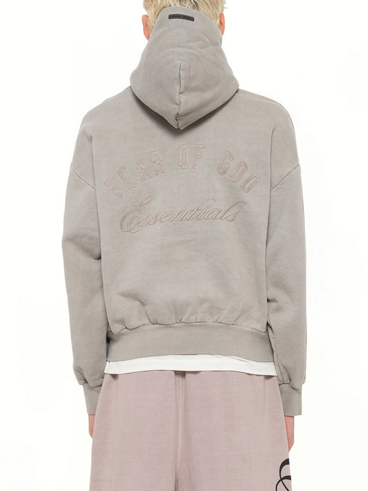 Classic Full Zip Hoodie in Smoke Grey