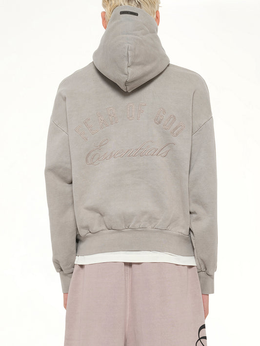 Classic Full Zip Hoodie in Smoke Grey