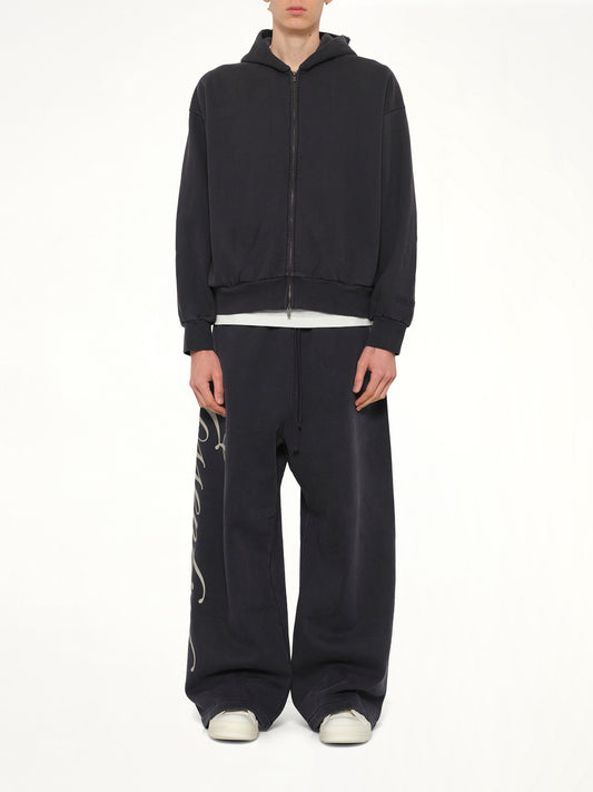 Classic Full Zip Hoodie in Vintage Black