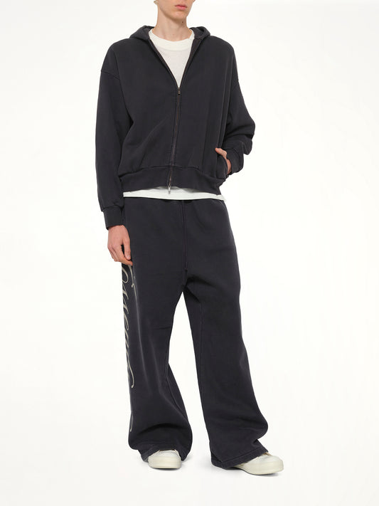 Classic Full Zip Hoodie in Vintage Black