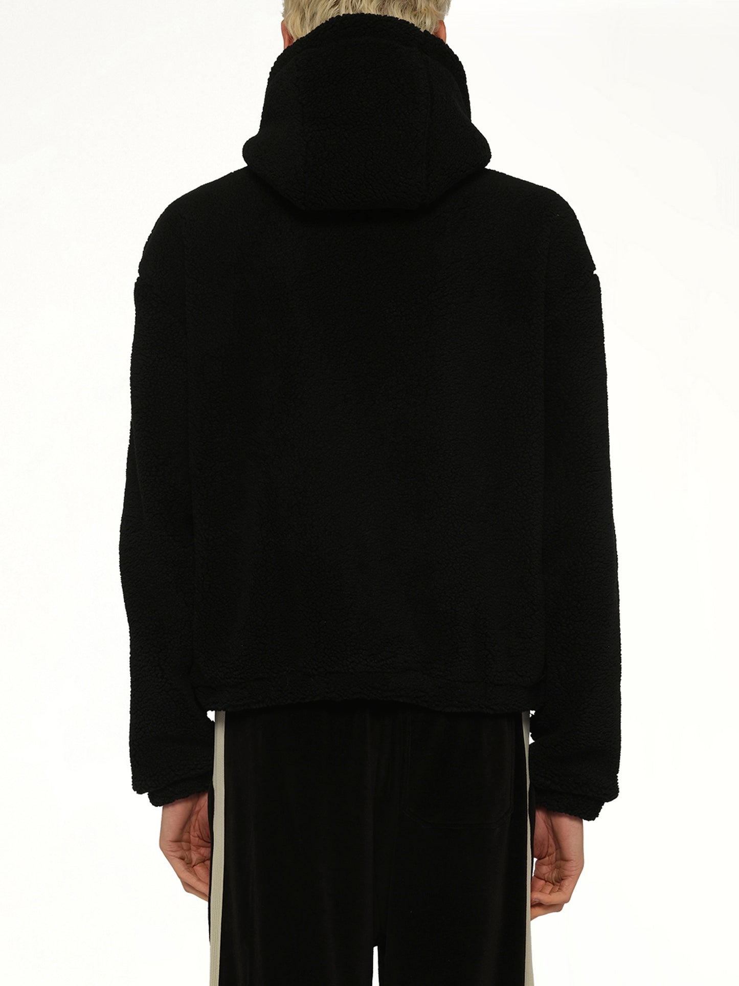 Bones Fleece Zip Hoodie in Black