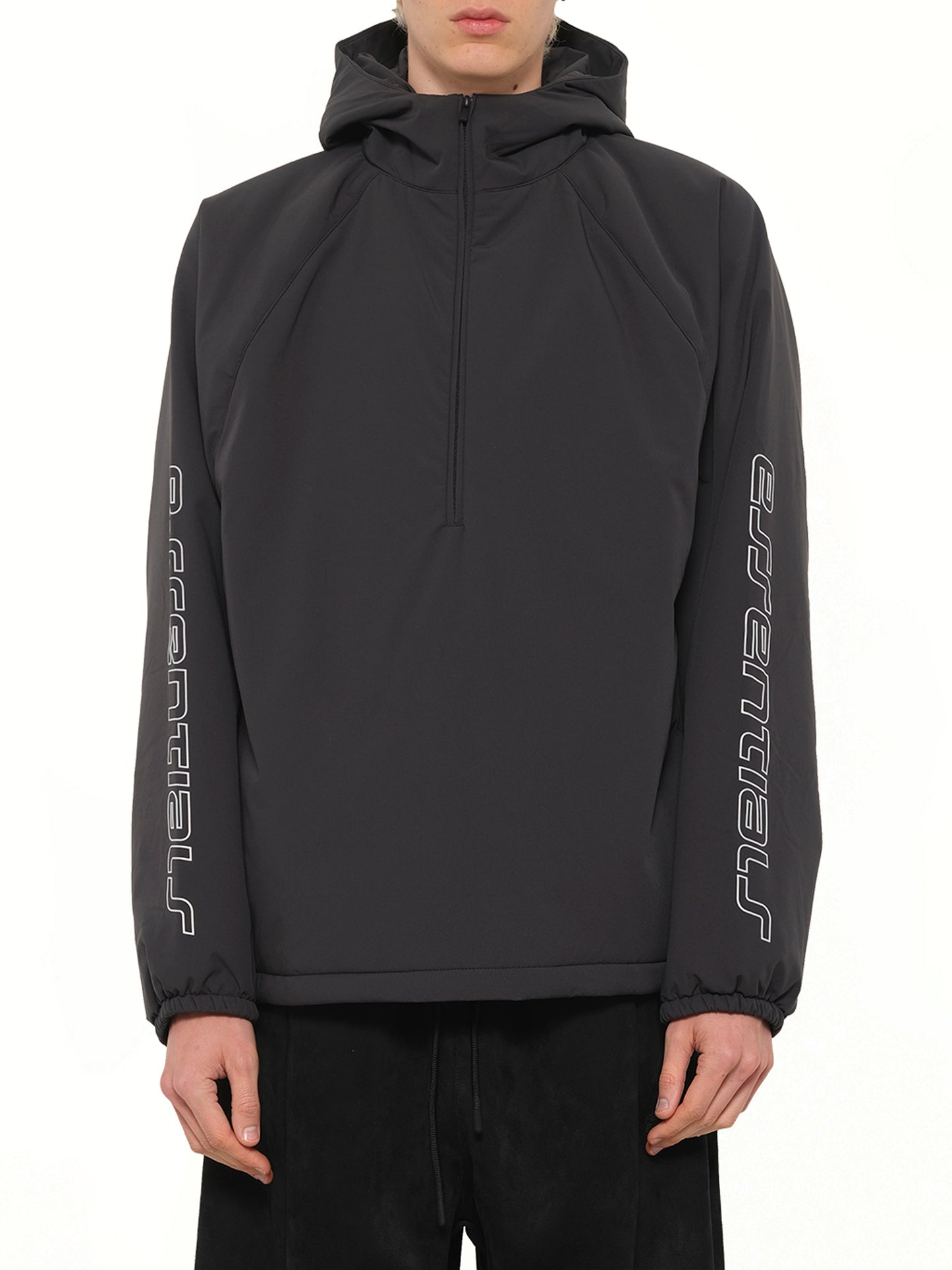 Half Zip Anorak in Vintage Black