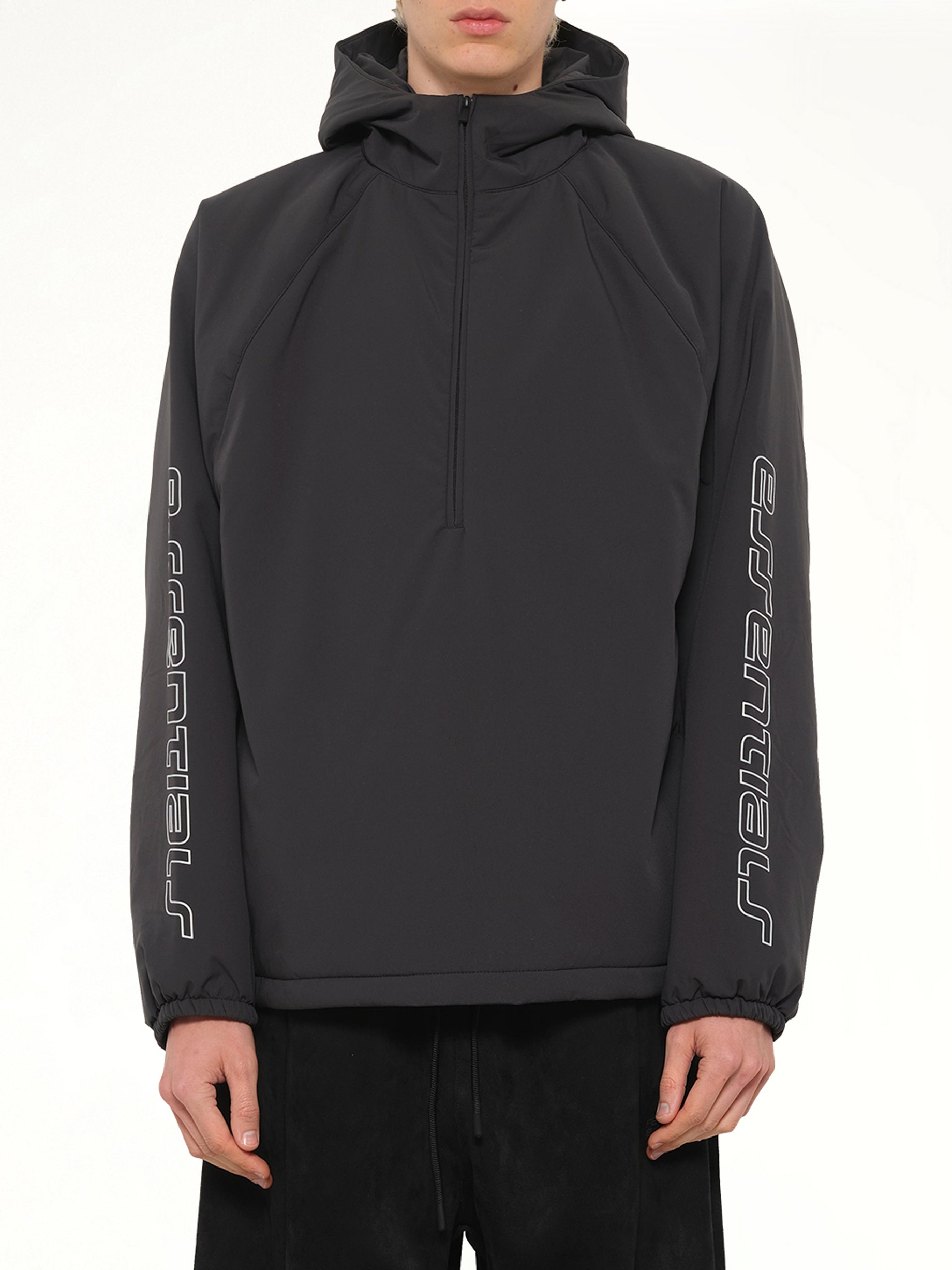 Half Zip Anorak in Vintage Black