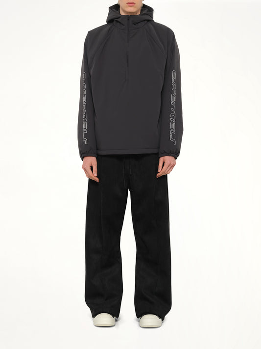 Half Zip Anorak in Vintage Black