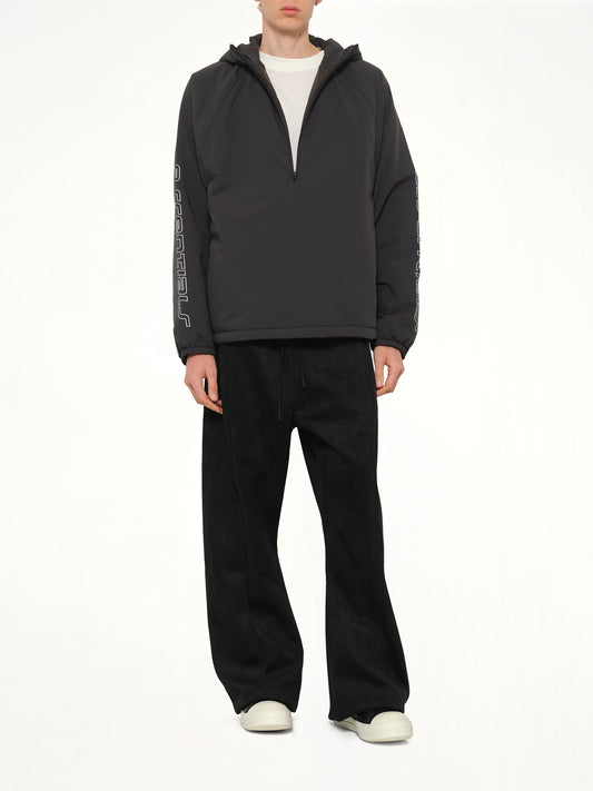 Half Zip Anorak in Vintage Black