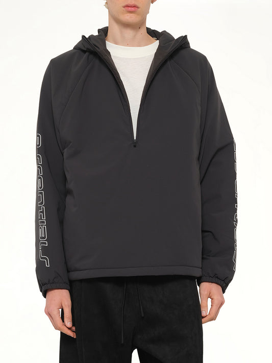 Half Zip Anorak in Vintage Black