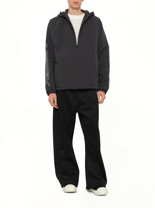 Half Zip Anorak in Vintage Black