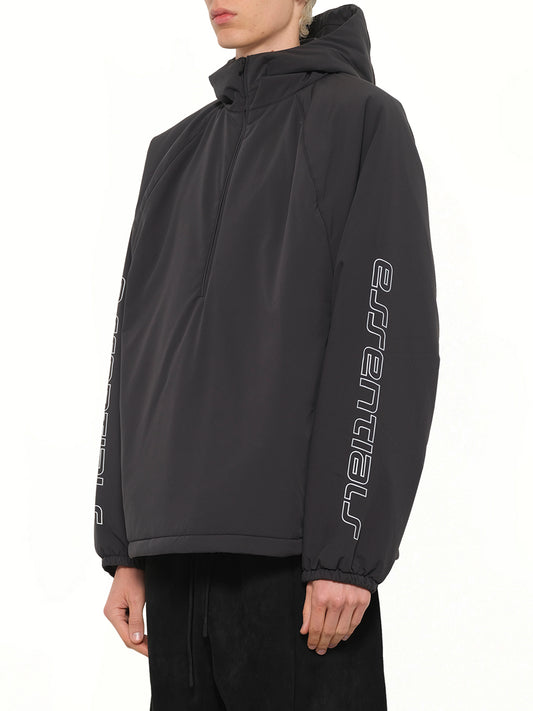 Half Zip Anorak in Vintage Black