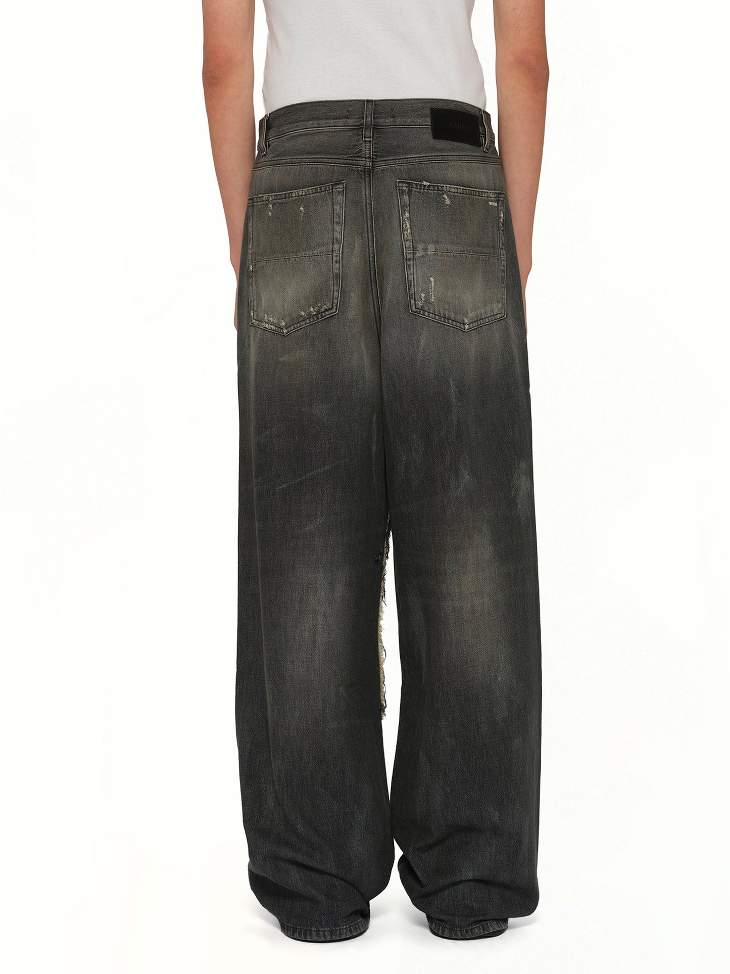 Carpenter Repaired Baggy Jean in Crafted Black