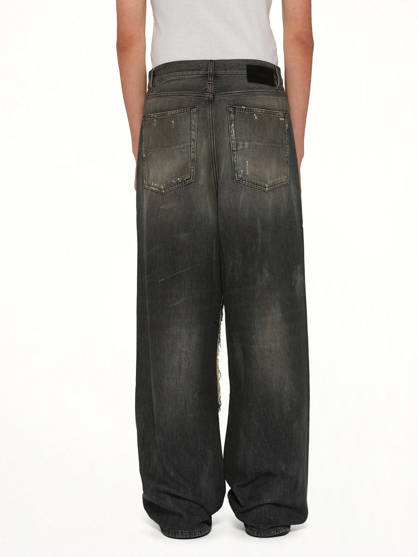 Carpenter Repaired Baggy Jean in Crafted Black