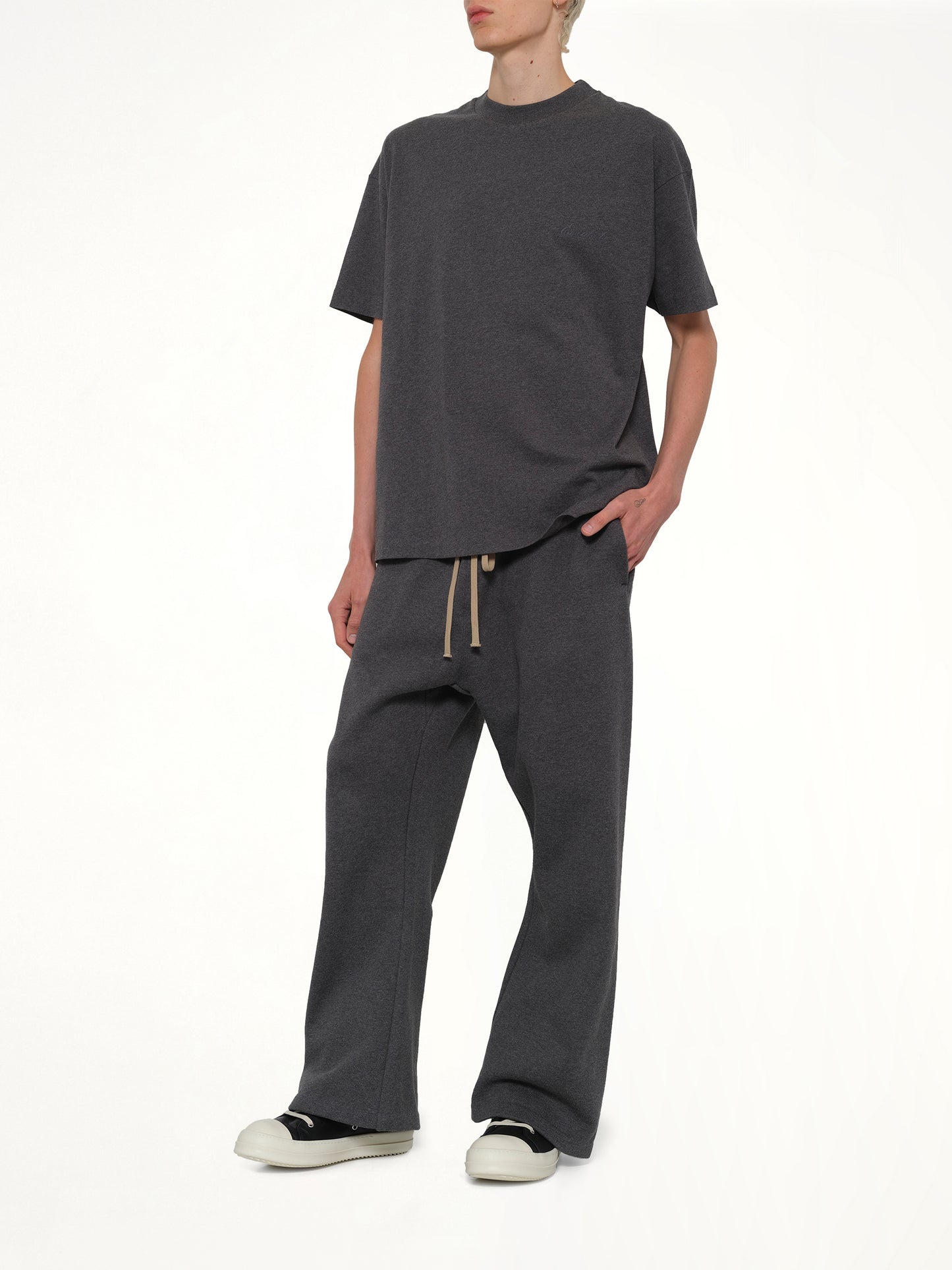 Flare Sweatpant in Charcoal Heather