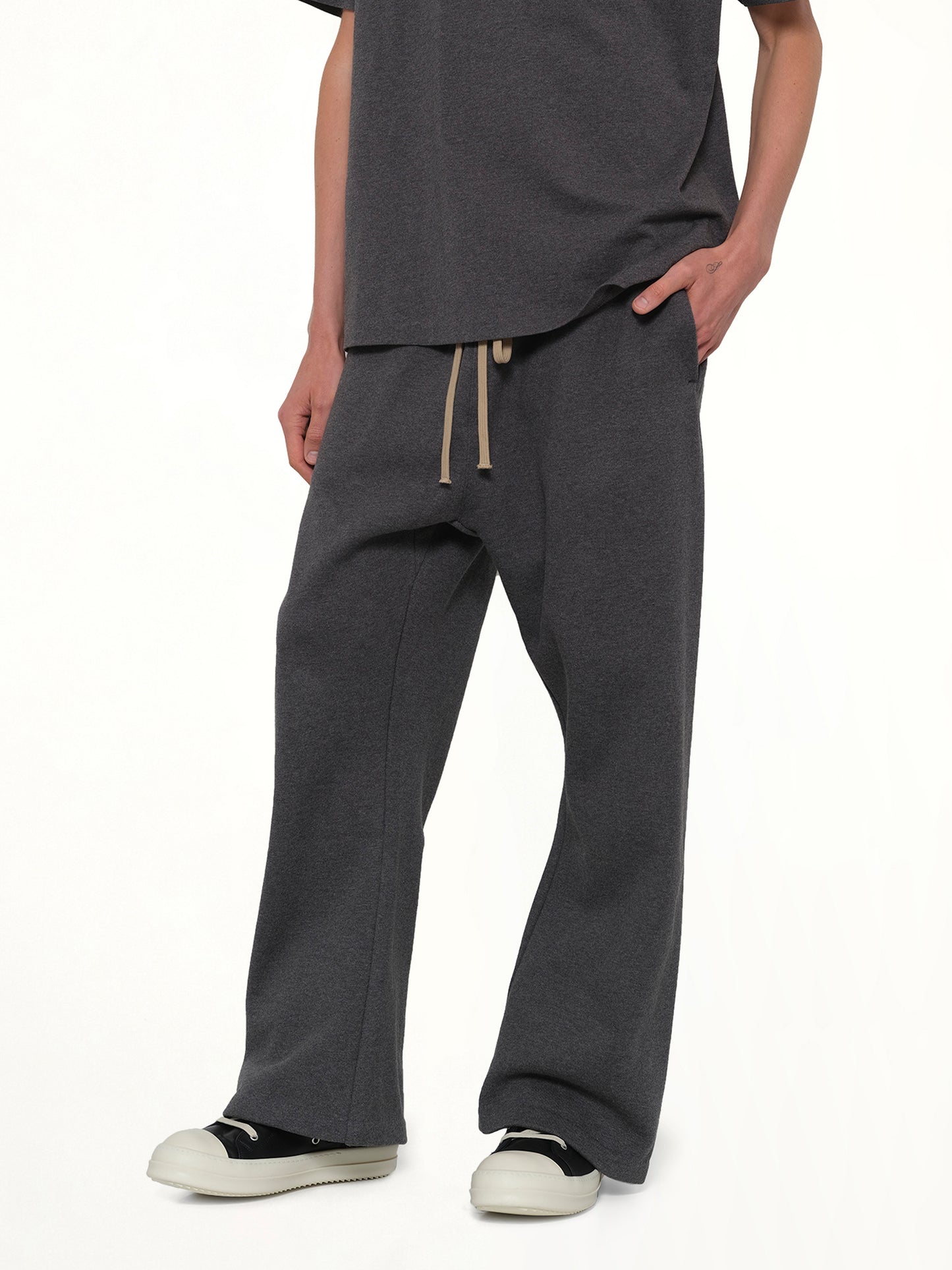 Flare Sweatpant in Charcoal Heather