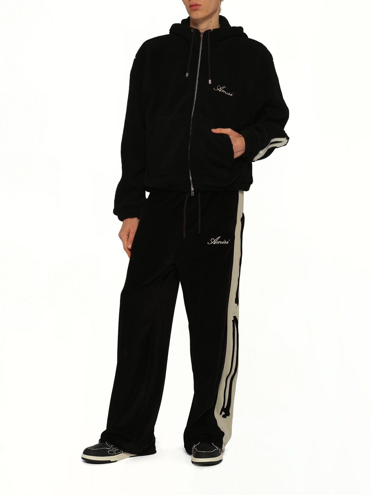 Bones Track Pant in Black