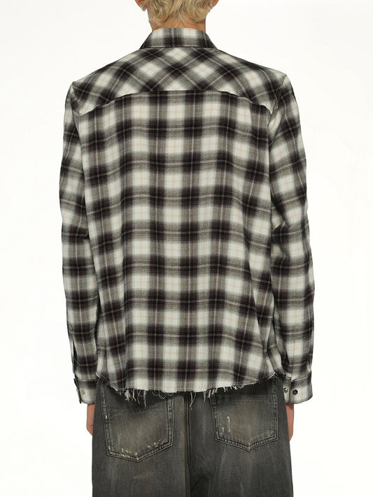 Bones Flannel Overshirt in Black