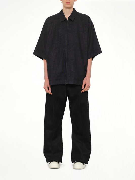 Full Zip Work Shirt in Vintage Black