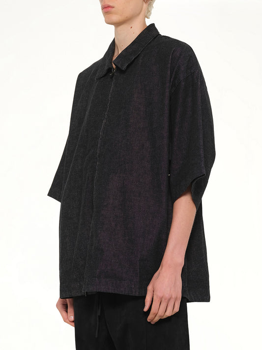 Full Zip Work Shirt in Vintage Black