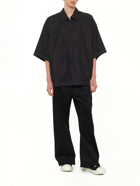 Full Zip Work Shirt in Vintage Black