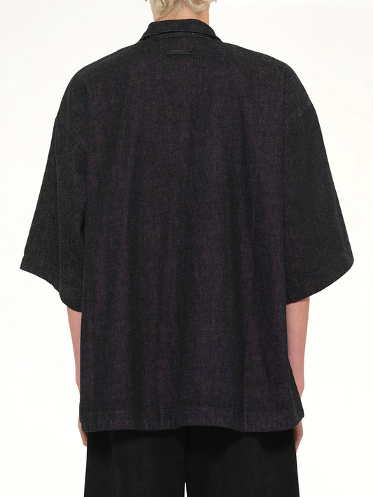 Full Zip Work Shirt in Vintage Black