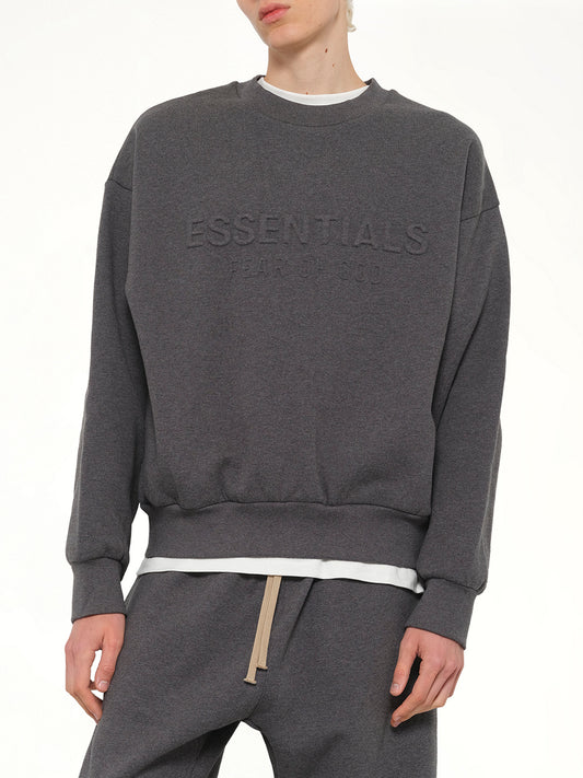 Classic Crewneck Sweatshirt in Charcoal Heather