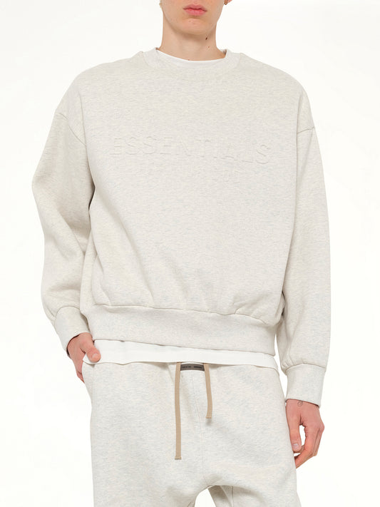 Classic Crewneck Sweatshirt in Oatmeal Heather