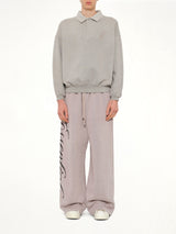 Classic Polo Sweatshirt in Smoke Grey