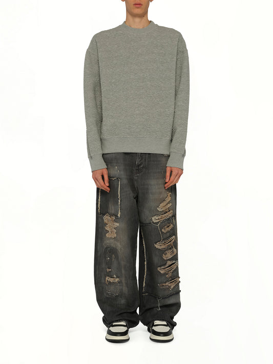 MA Quad Oversized Sweatshirt in Stone