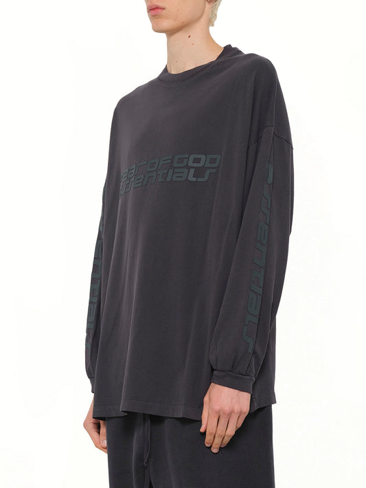 90's Long Sleeve T-Shirt in Vintage Black