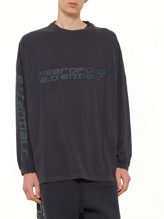 90's Long Sleeve T-Shirt in Vintage Black