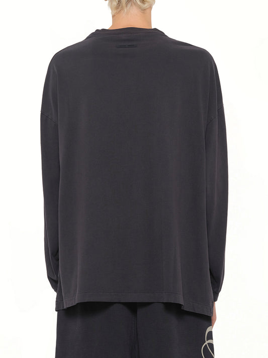 90's Long Sleeve T-Shirt in Vintage Black