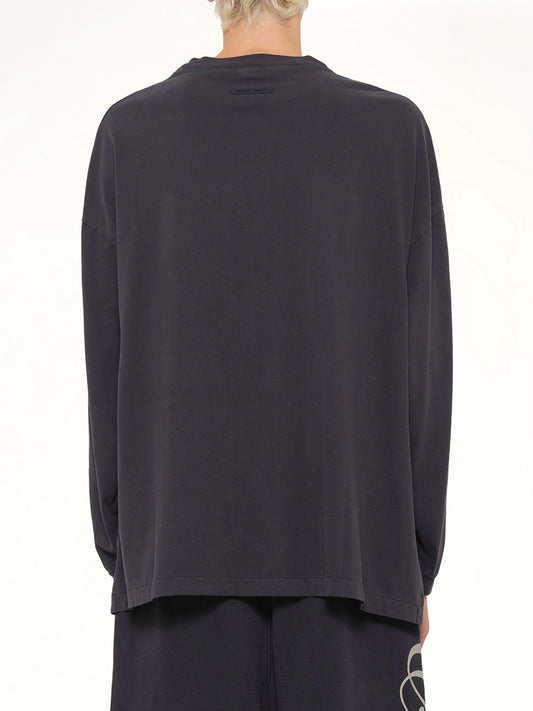 90's Long Sleeve T-Shirt in Vintage Black