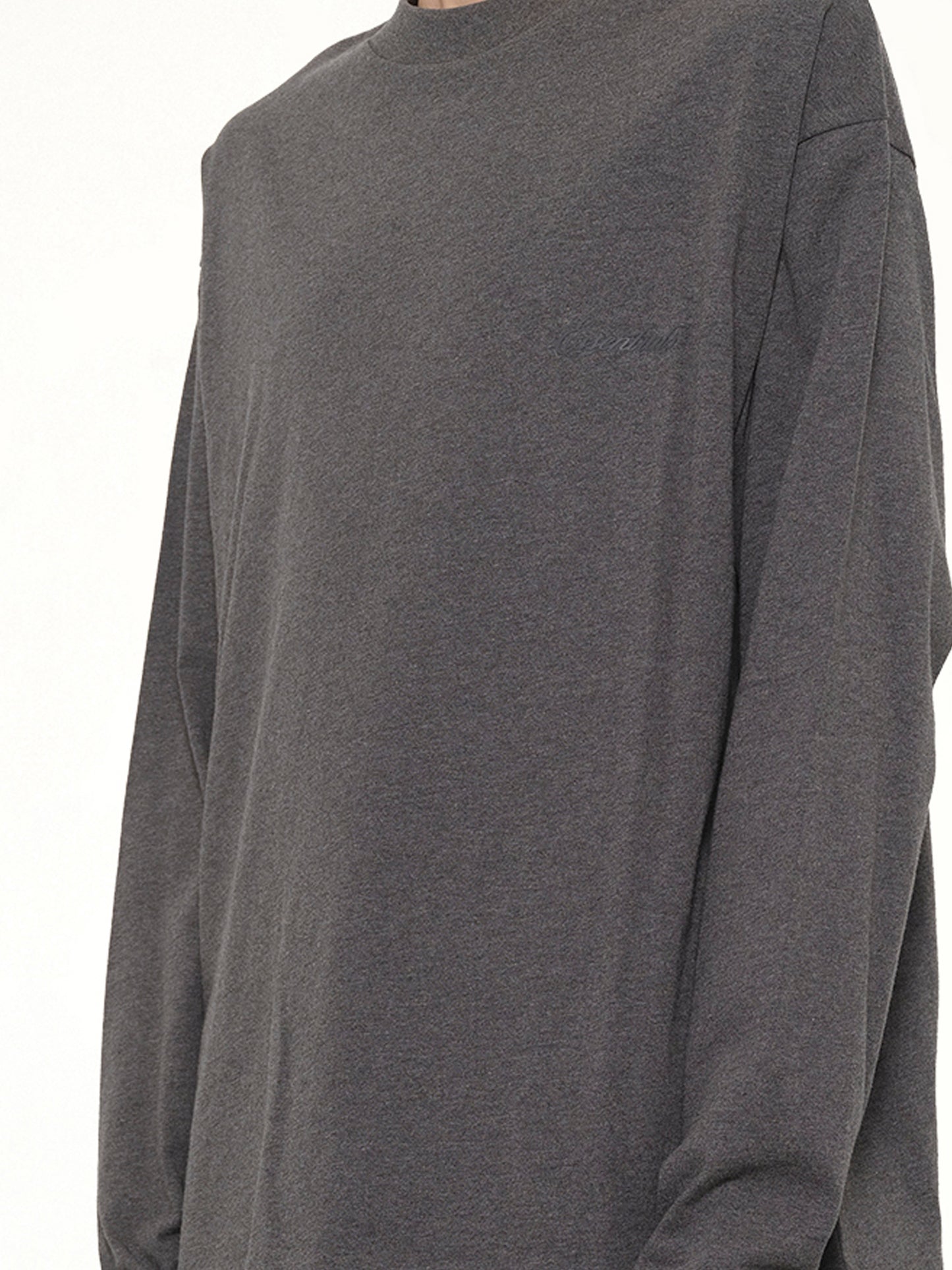Classic Long Sleeve T-Shirt in Charcoal Heather