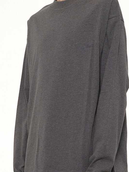 Classic Long Sleeve T-Shirt in Charcoal Heather