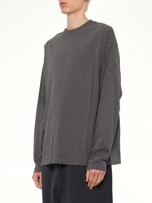 Classic Long Sleeve T-Shirt in Charcoal Heather