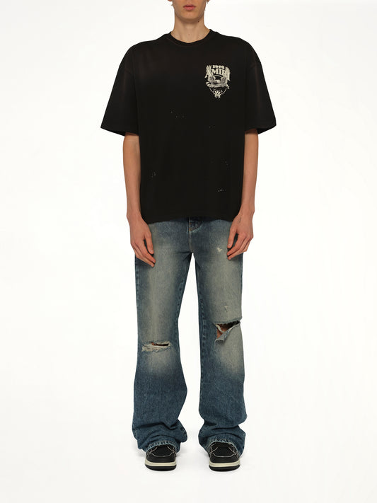 Amiri Eagle Oversized T-Shirt in Black