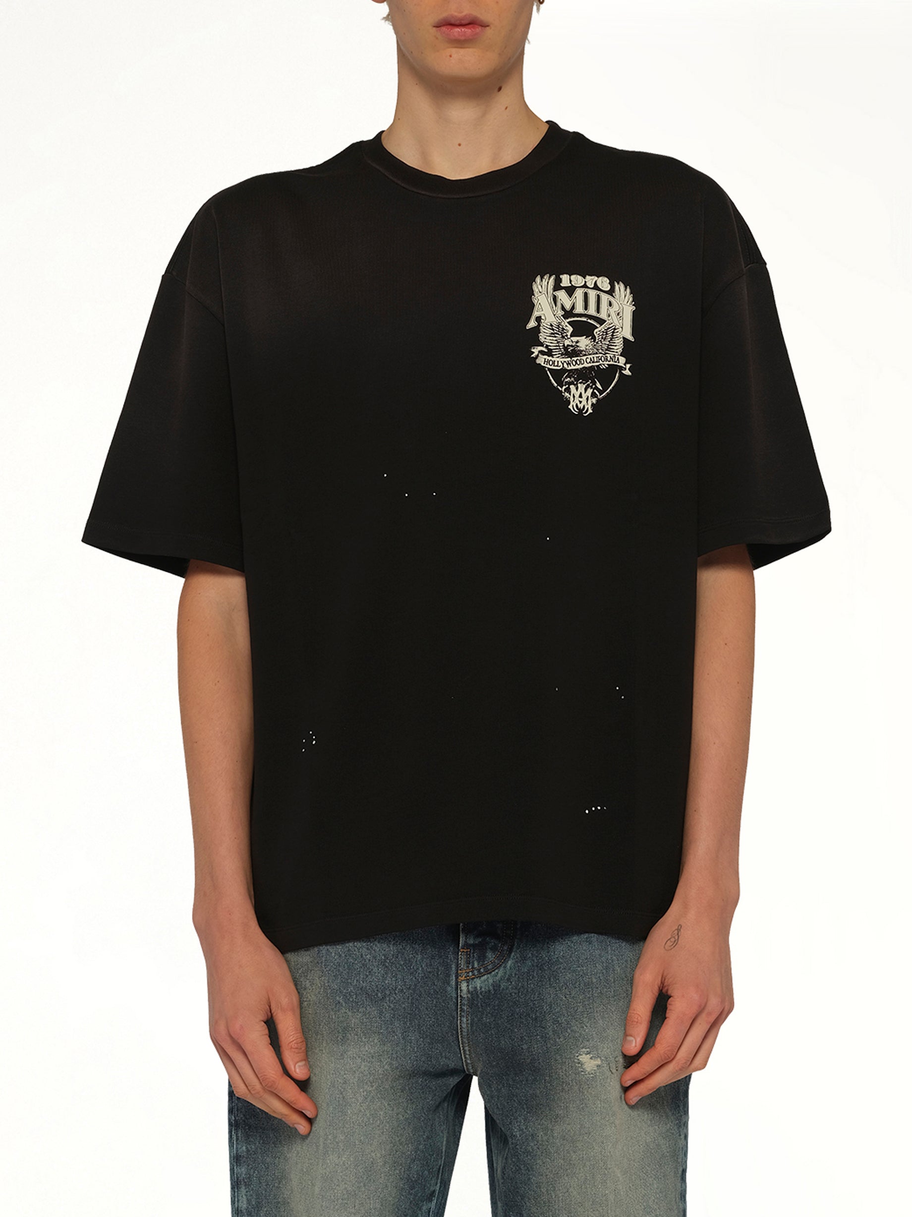 Amiri Eagle Oversized T-Shirt in Black