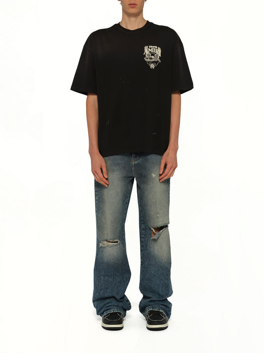 Amiri Eagle Oversized T-Shirt in Black