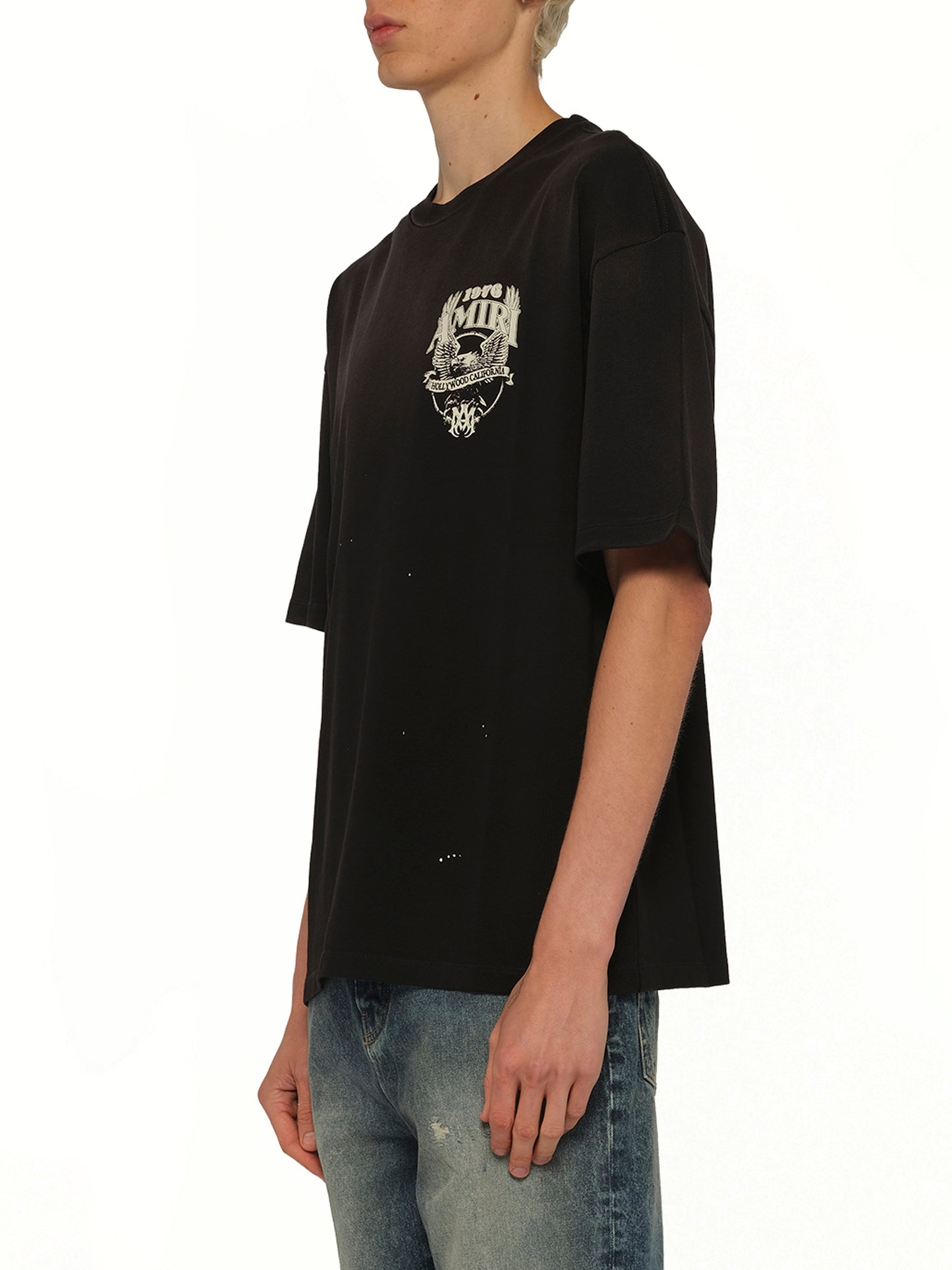 Amiri Eagle Oversized T-Shirt in Black